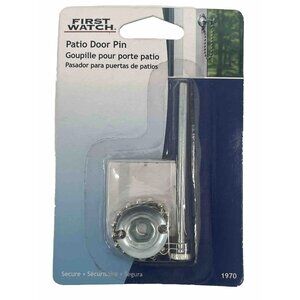 First Watch Security Steel Patio Door Pin Aluminum Finish Model 1970